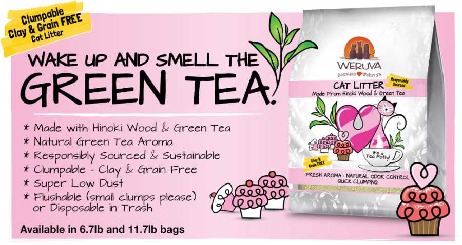 Natural Flushable Cat Litter - Weruva - Flushable in small clumps