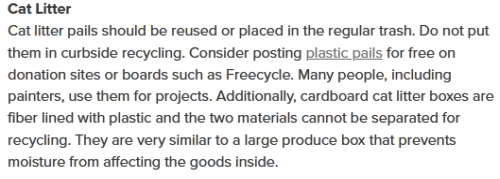 Cuyahoga Cat Litter Recycling Rules